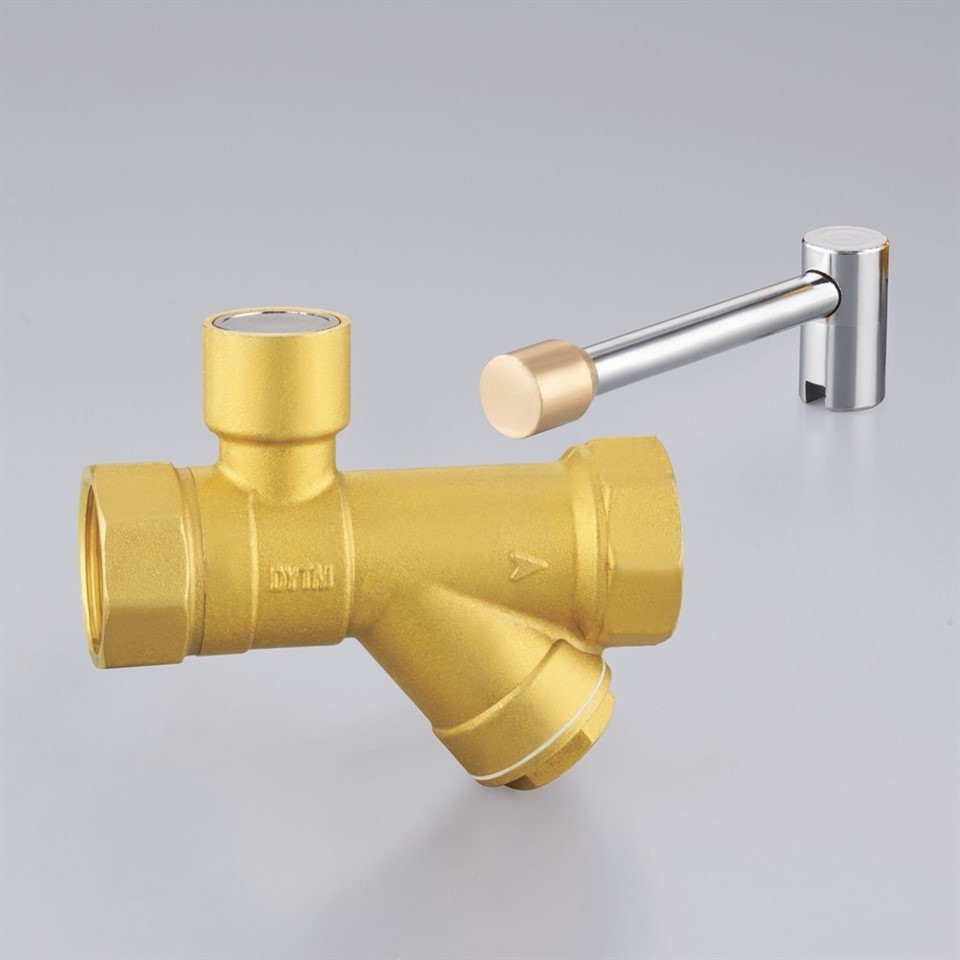 Lockable Brass Strainer Filter Ball Valve factory