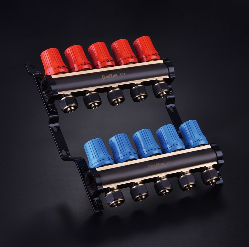 729 China Zhejiang DUNYUN Factory Wholesale High Quality Brass Globe Type Underfloor Heating Manifold Extruded Profile 729 China Zhejiang DUNYUN Factory Wholesale High Quality Brass Globe Type Underfloor Heating Manifold Extruded Profile